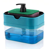 Kitchen Liquid Dish Soap Dispenser with Pump & Sponge — 500 ml — view 1