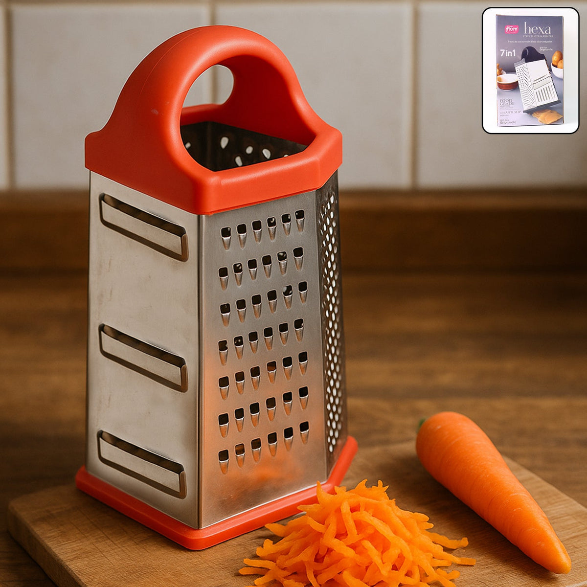 7-in-1 Stainless Steel Box Grater