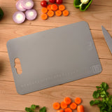Large Stainless Steel Cutting Board with Scale — 31×20.5 cm — view 2