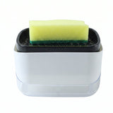 2-in-1 Press Soap Pump Dispenser with Sponge Holder — view 4