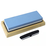 Double-Sided Whetstone Sharpening Set with Base — view 4