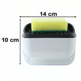 2-in-1 Press Soap Pump Dispenser with Sponge Holder — view 5