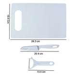 3-in-1 Knife, Chopping Board & Peeler Set — view 5