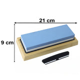 Double-Sided Whetstone Sharpening Set with Base — view 5