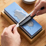 Double-Sided Whetstone Sharpening Set with Base — view 6