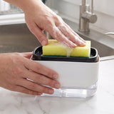 2-in-1 Press Soap Pump Dispenser with Sponge Holder — view 7