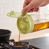 Glass Oil Dispenser 400 ml — Drip-Free Lid — view 7