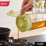 Glass Oil Dispenser 400 ml — Drip-Free Lid — view 8